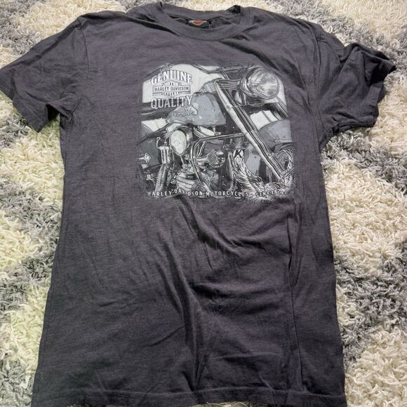 Harley Davidson Red Rock Las Vegas Men's Gray‎ Size Lg Motorcycles HD - Picture 1 of 7